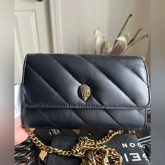 ❌SOLD❌NWT Kurt Geiger London Soho Leather Wallet On Chain - Picture 2 of 10